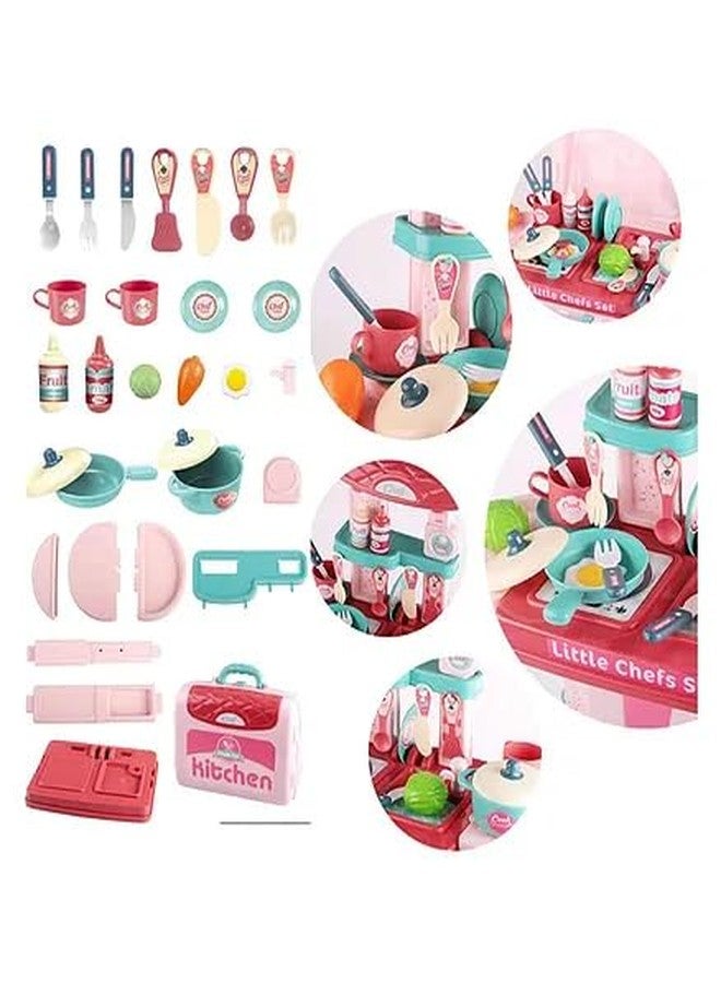 Toy Vibes Plastic 3 in 1 Chef Set of 30 (Multi Color) - Image 4